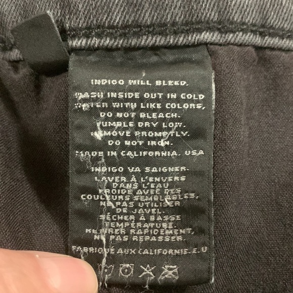 J Brand jeans Size 28, good condition, dark gray. See measurements - Picture 6 of 7